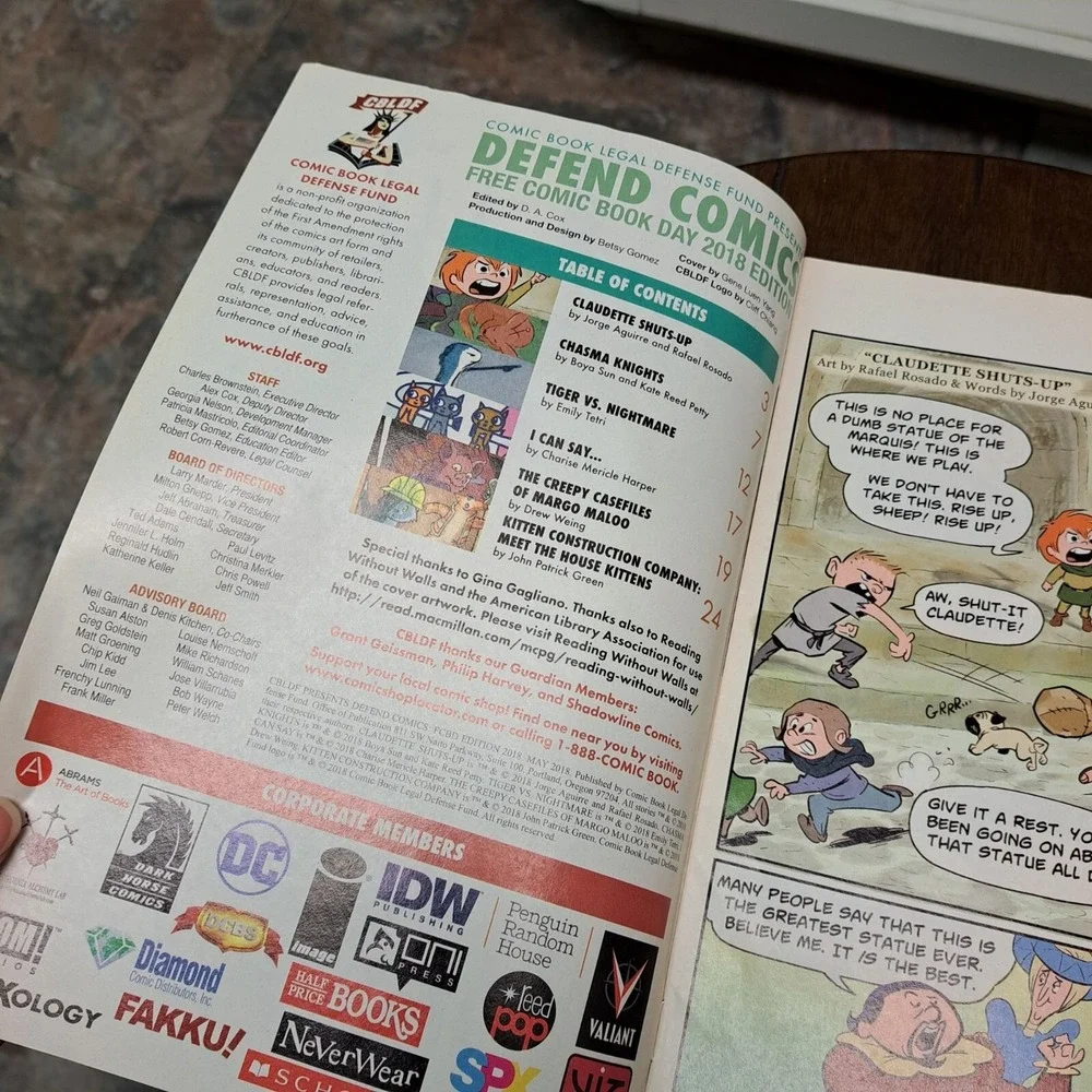 2017 Defend Comics Reading Without Walls Free Comic Book Day Edition‎ CBLDF